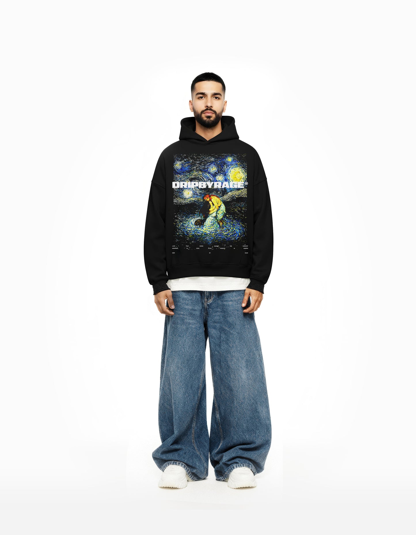 SOHNI MAHIWAL BIG PRINT BOXY HOODIE