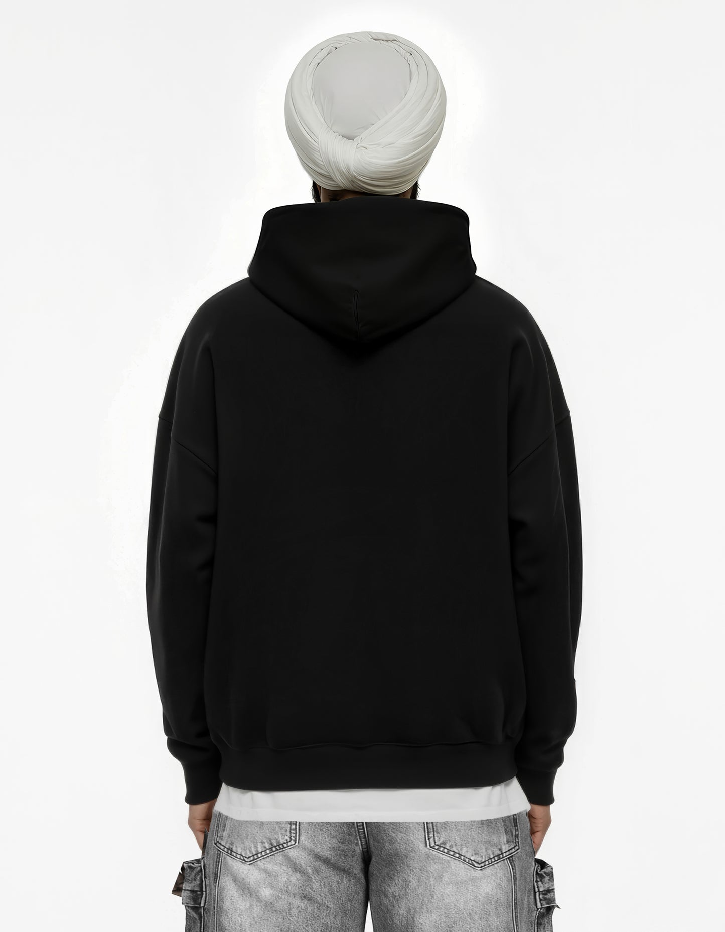 ROYALTY BIG PRINT SUN FADED BOXY HOODIE