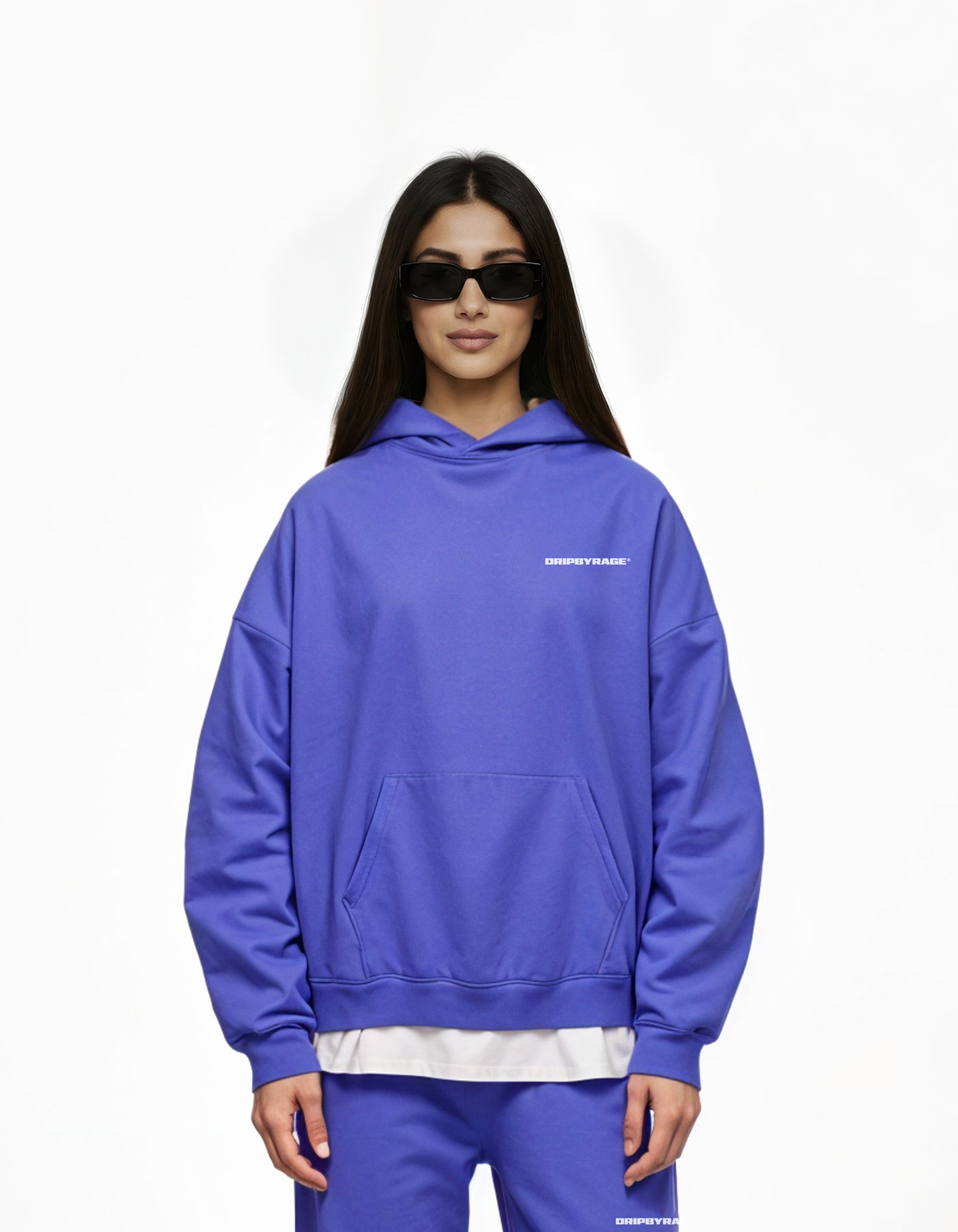 ELECTRIC BLUE HEAVY BOXY HOODIE