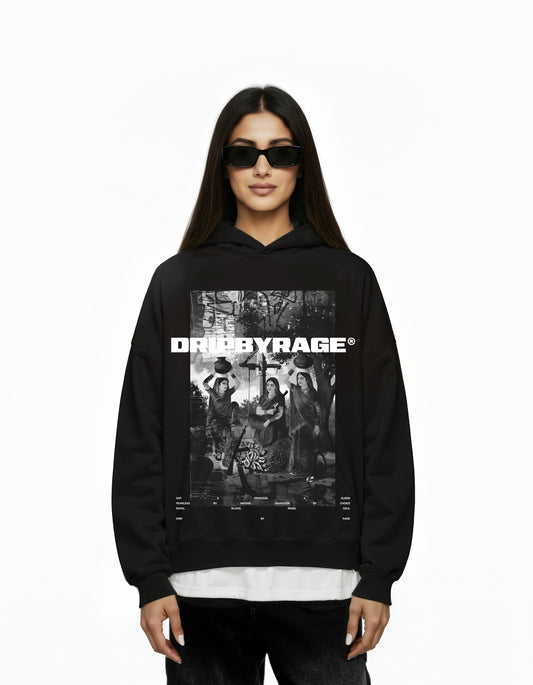 MATKA QUEEN SUN FADED BOXY HOODIE