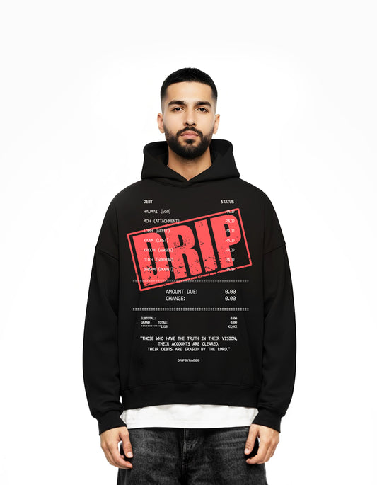 DEBTS SUN FADED BOXY HOODIE