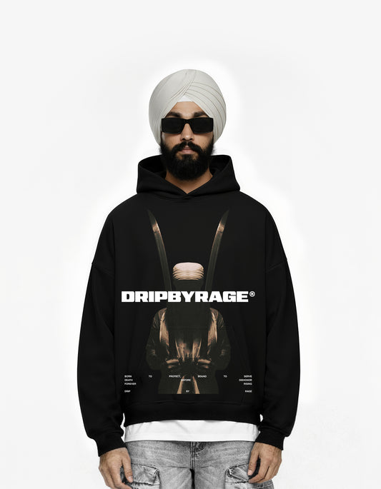 CONTEMPT BIG PRINT BOXY HOODIE