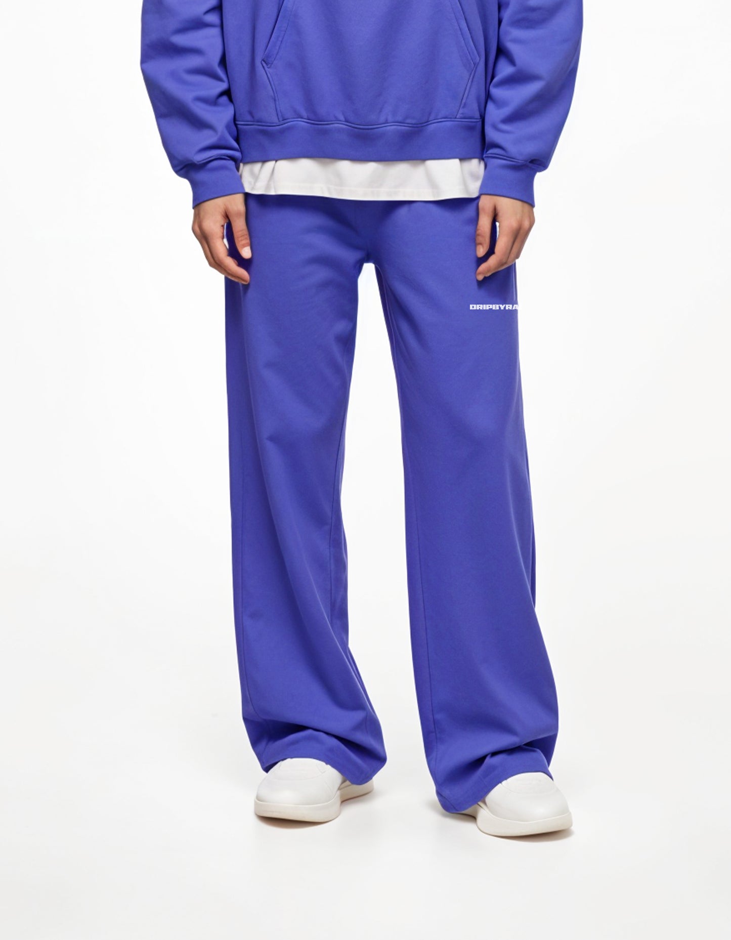 ELECTRIC BLUE RELAXED STRAIGHT SWEATPANTS