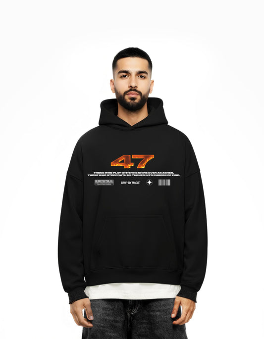 47 FLAME EDITION BOXY HOODIE