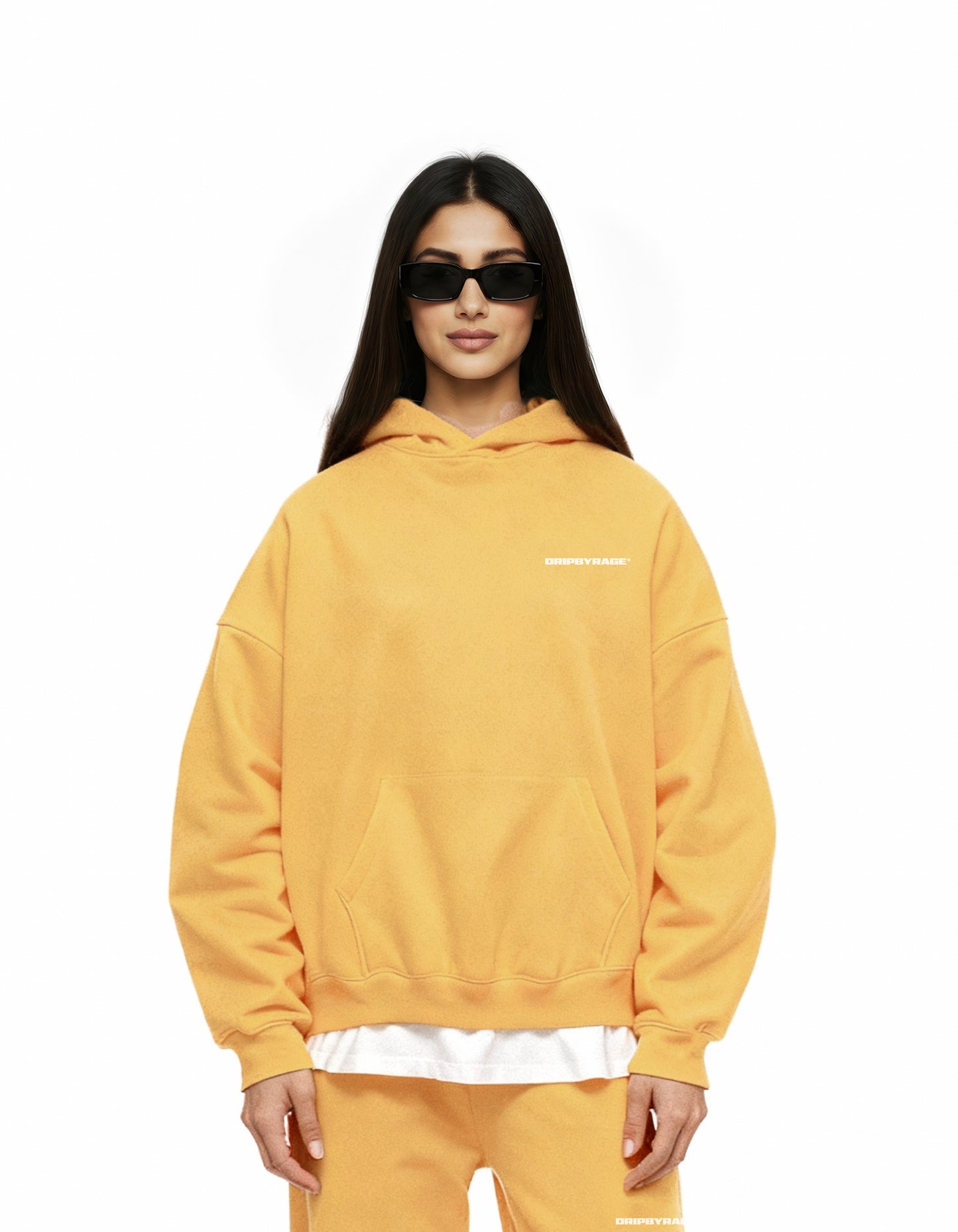YELLOW HEAVY BOXY HOODIE