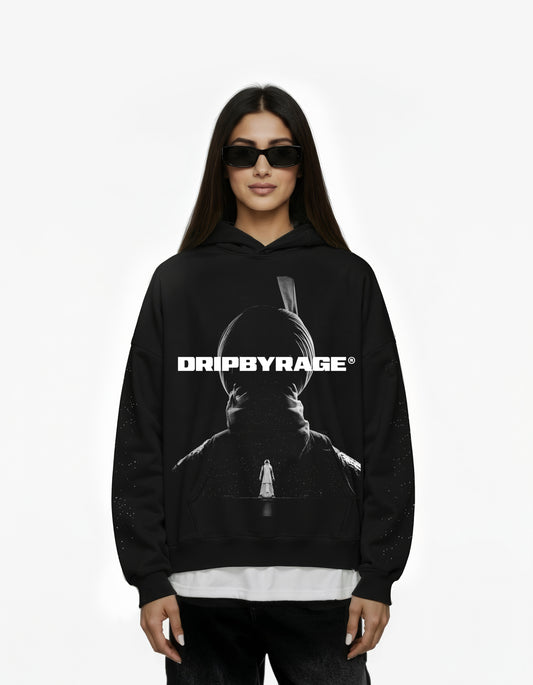 AURA STAR BIG PRINT BOXY HOODIE