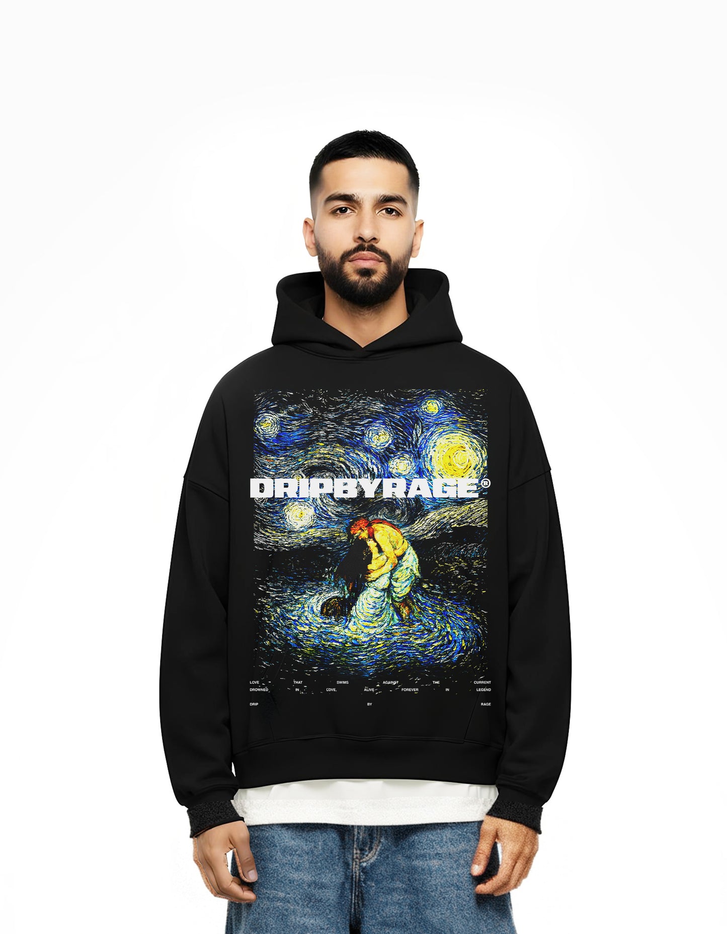 SOHNI MAHIWAL BIG PRINT BOXY HOODIE