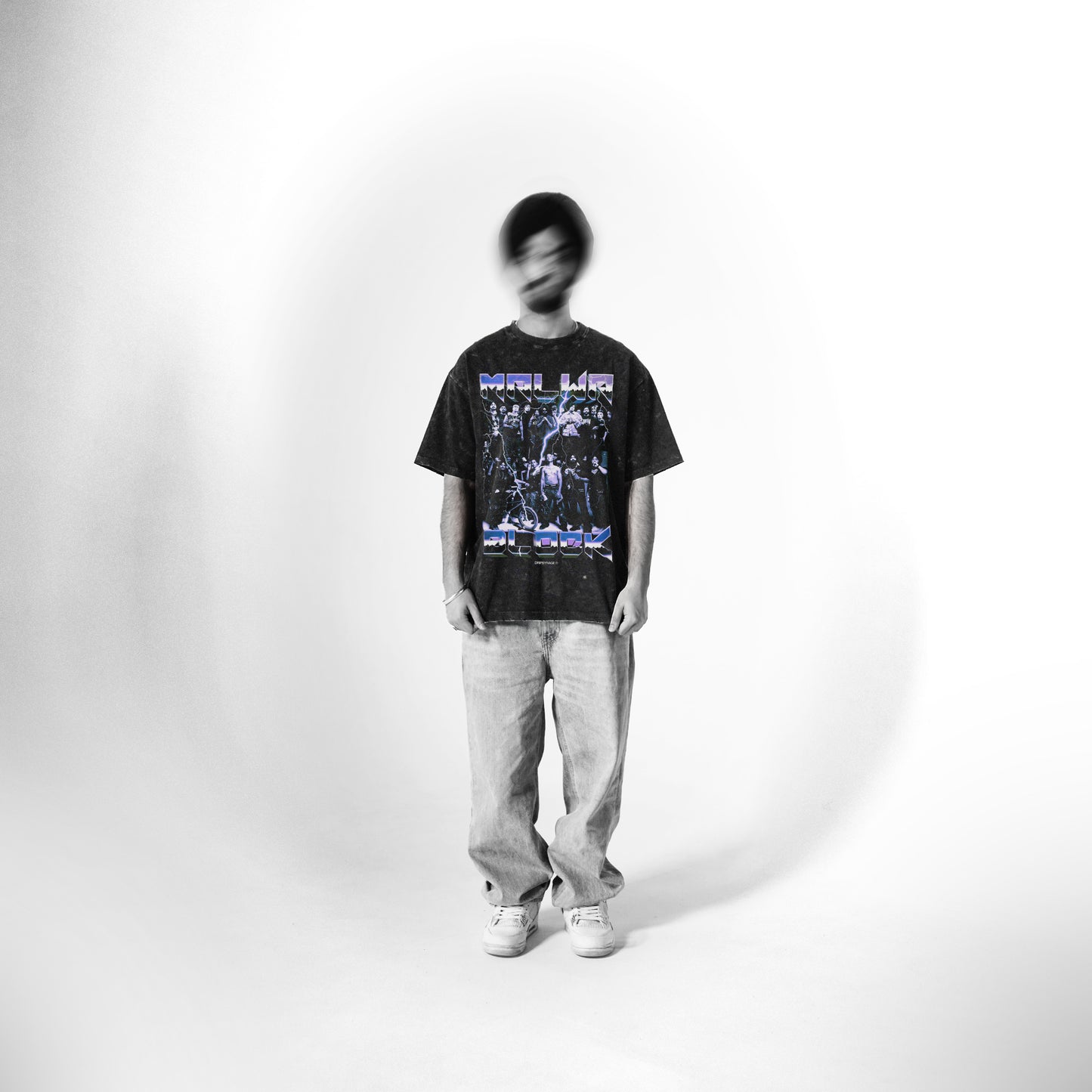 MALWA BLOCK OVERSIZED DESTROYED T-SHIRT