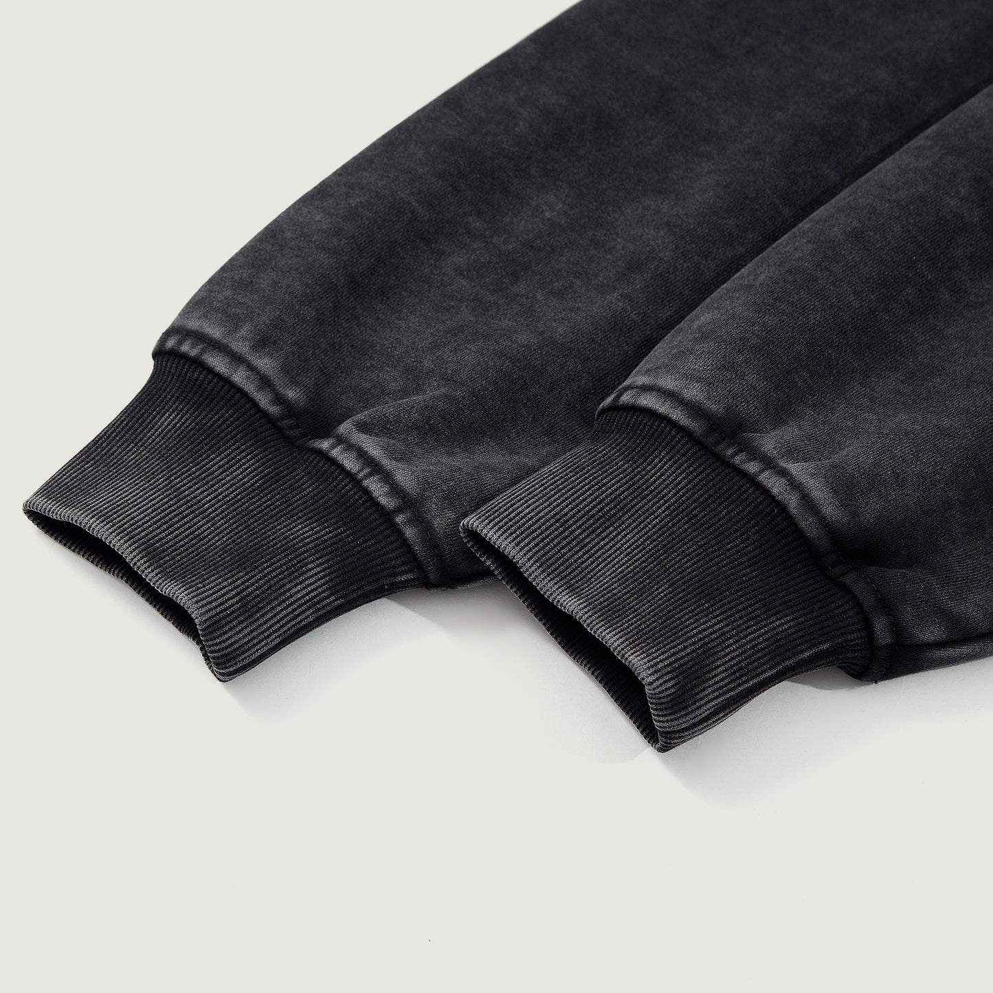 HUSAN OVERSIZED FADED ZIP-UP HOODIE
