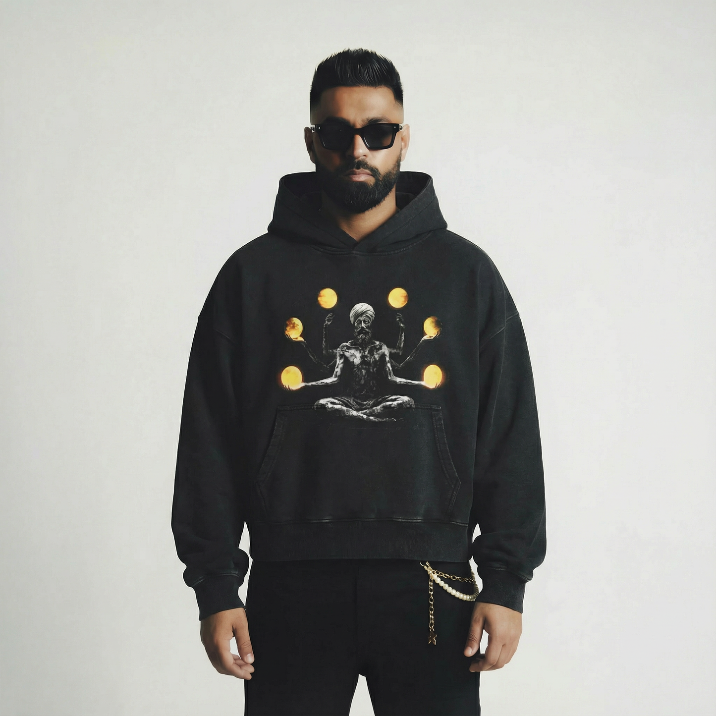 SWEAT À CAPUCHE 6TH DIMENSION BOXY FADED