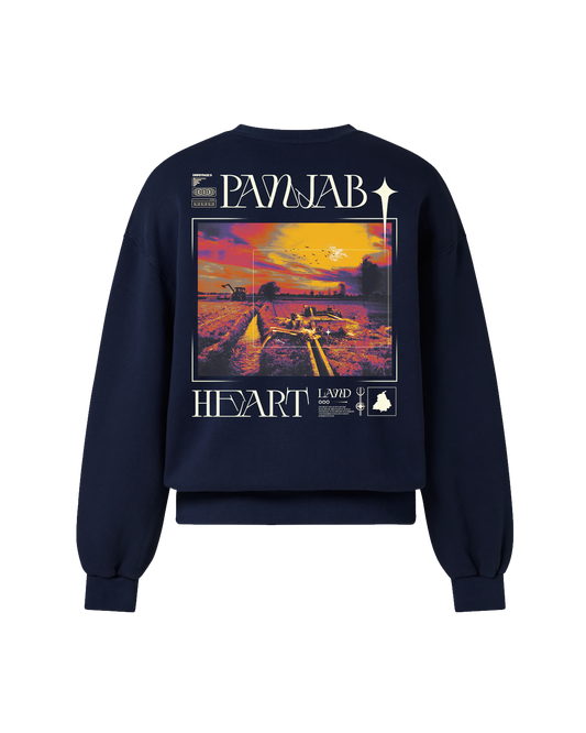 PANJAB Y2K SWEATSHIRT NAVY BLUE