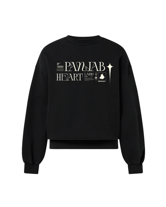 PANJAB Y2K SWEATSHIRT BLACK