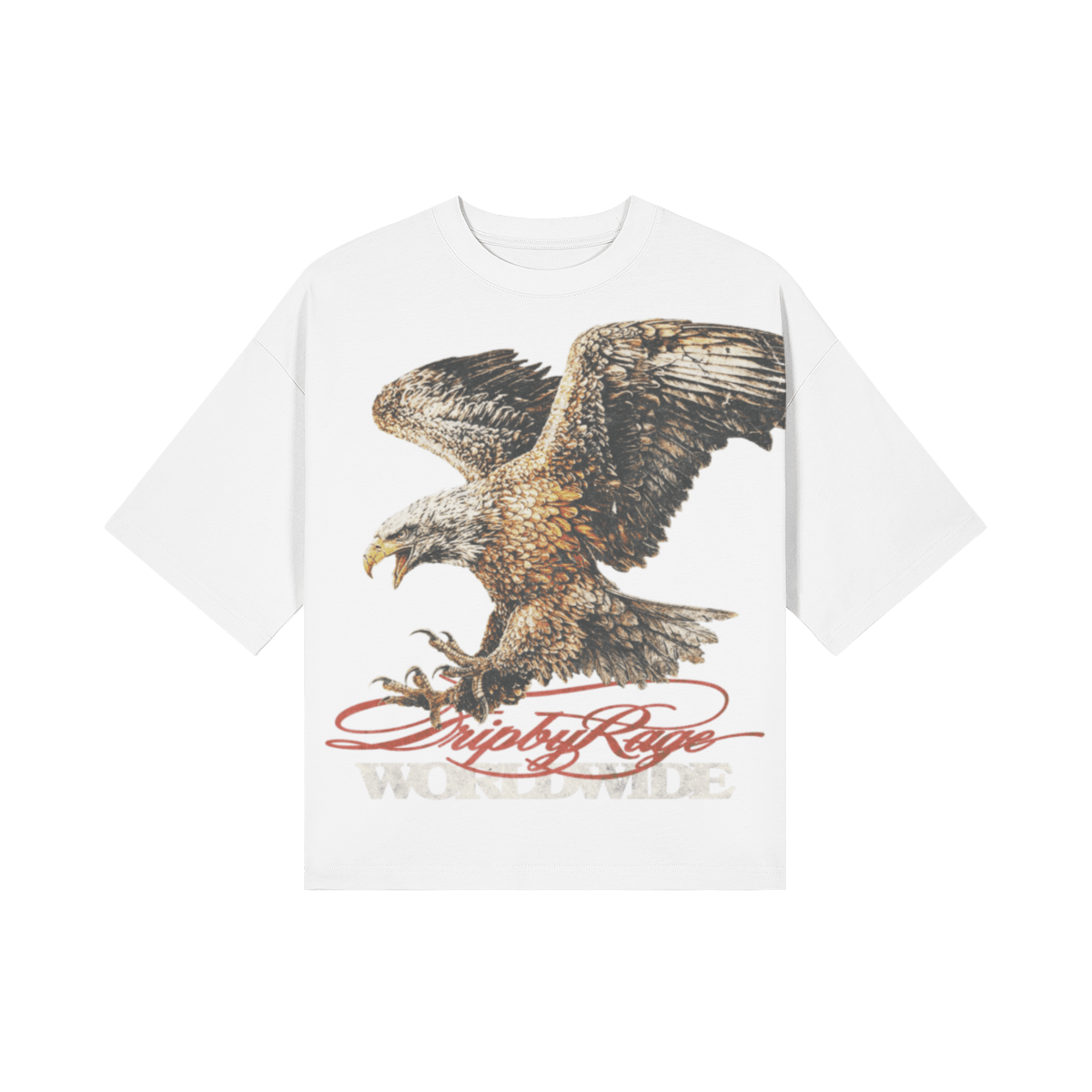 BAAJ BOXY T-SHIRT WHITE - Drip by Rage