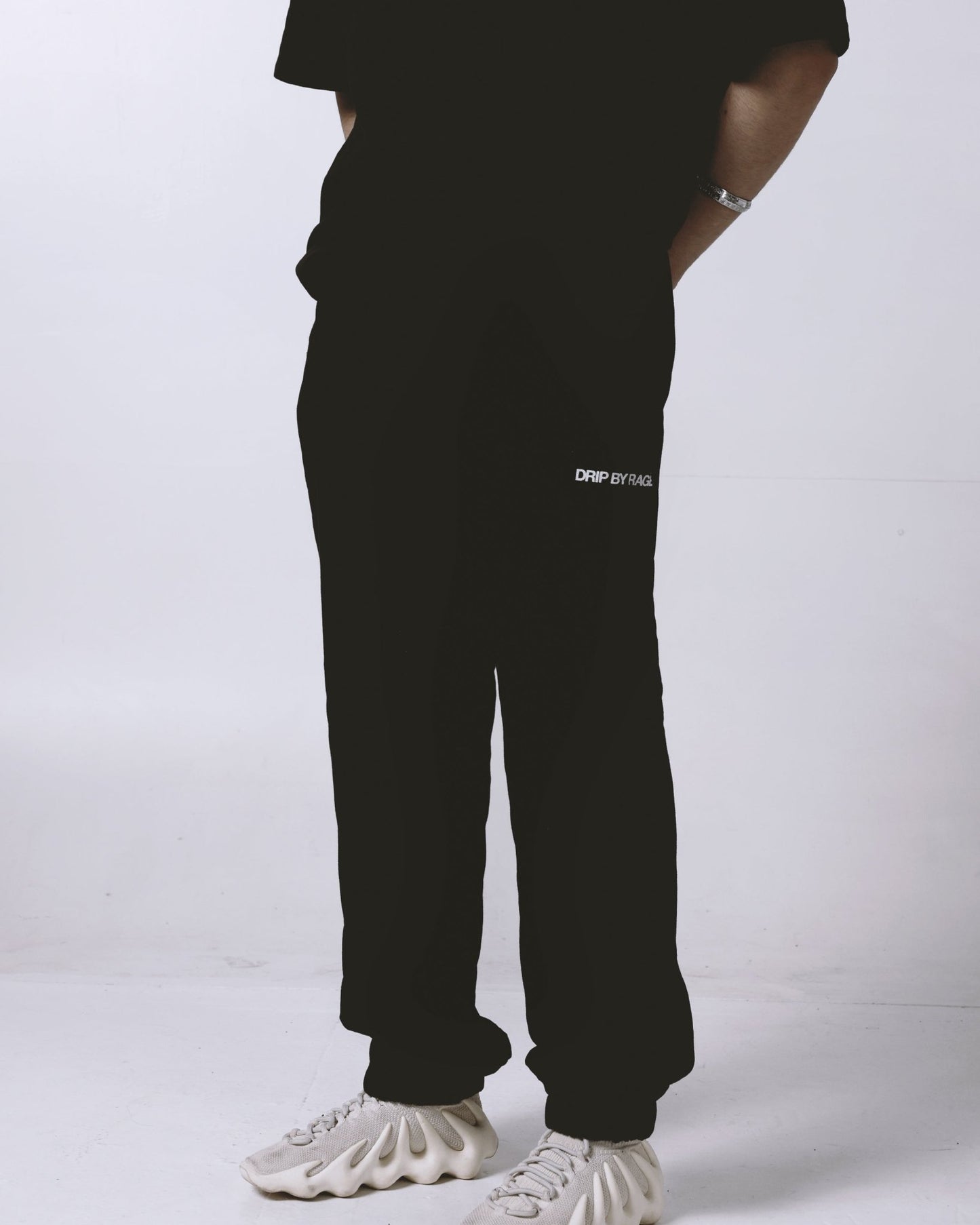 BLACK FRENCH TERRY SWEATPANTS - Drip by Rage