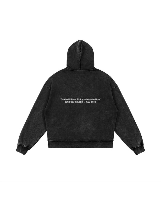 BOOHA FADED ZIP UP HOODIE - Drip by Rage