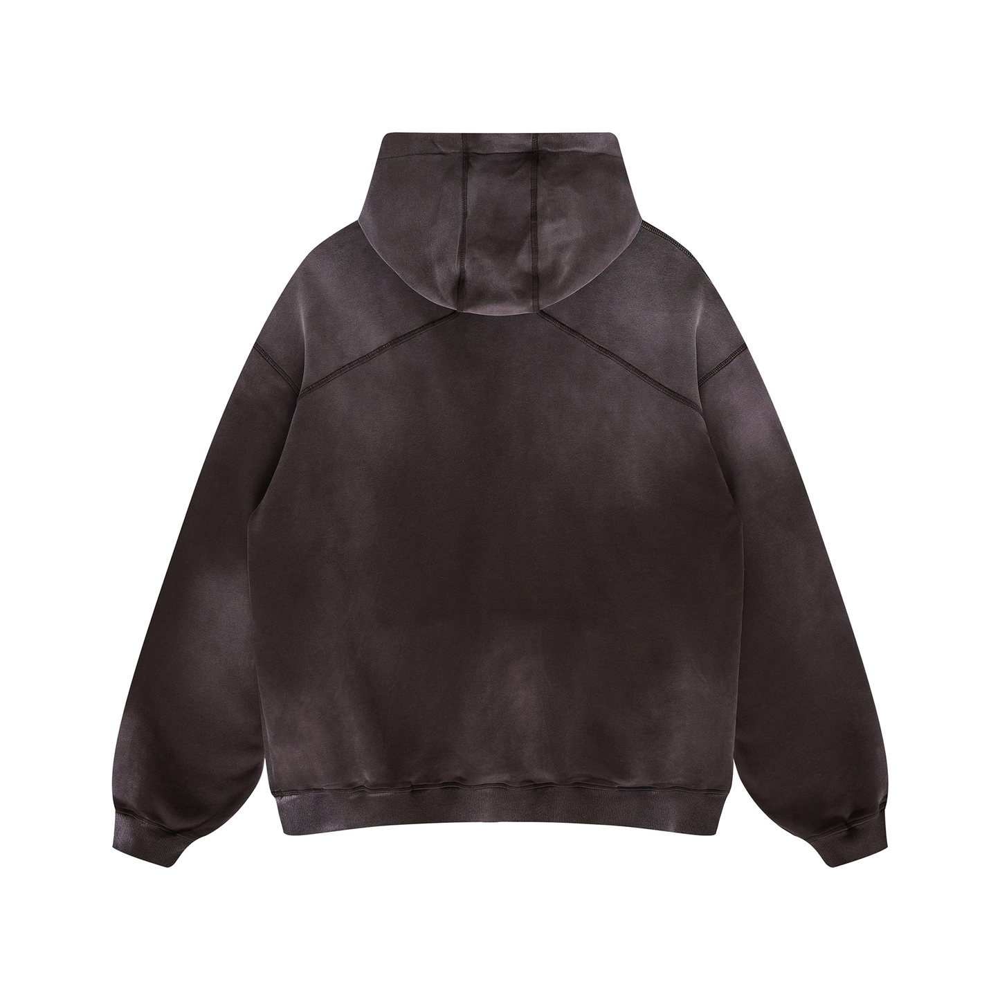 BROWN FADED OVERSIZED PREMIUM HOODIE