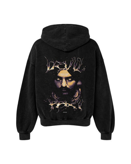 DEVIL PBX1 OVERSIZED FADED HOODIE