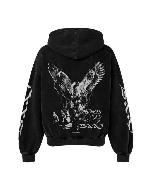 BAAJ OVERSIZED FADED HOODIE BLACK