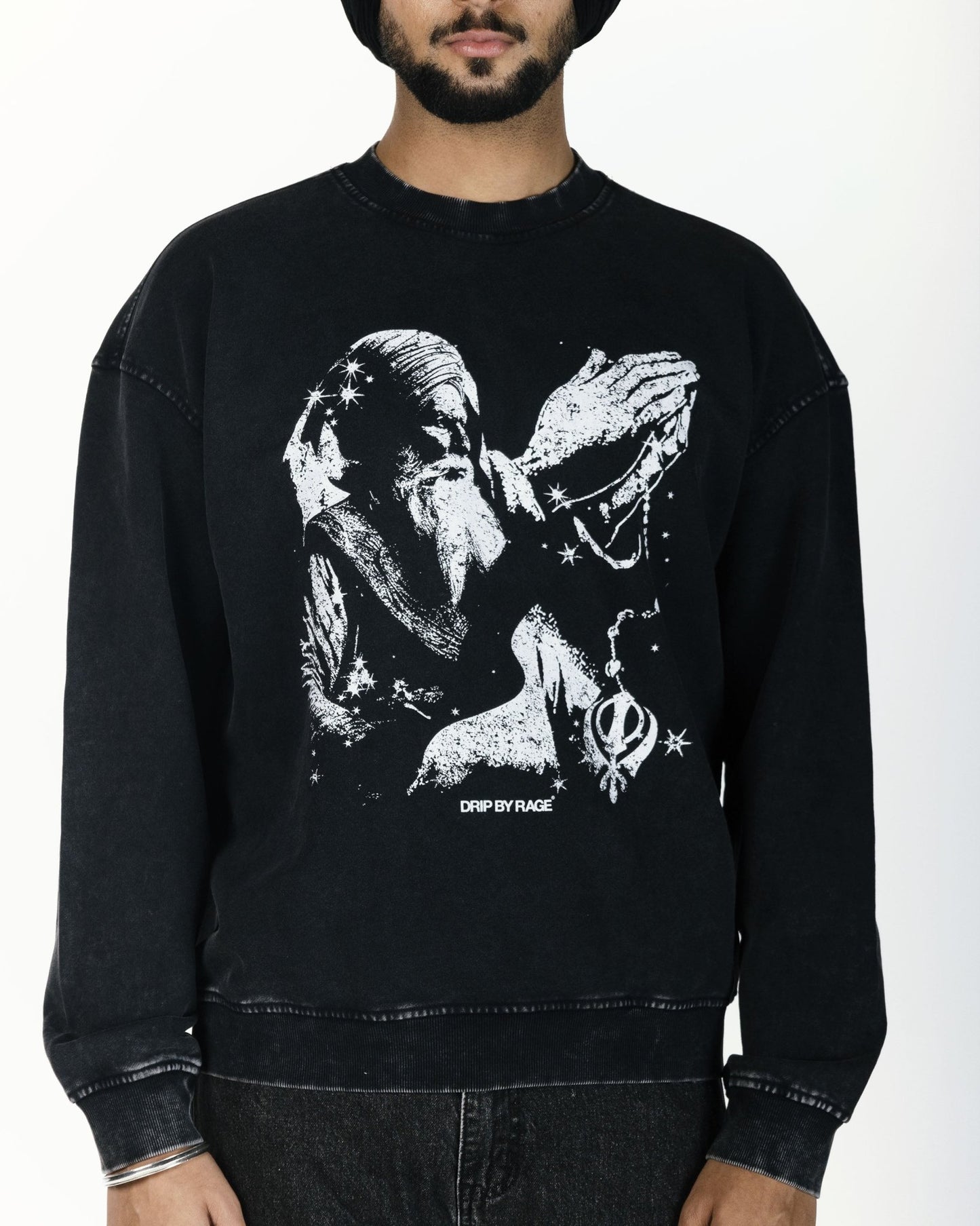FAITH OVERSIZED FADED SWEATSHIRT - Drip by Rage