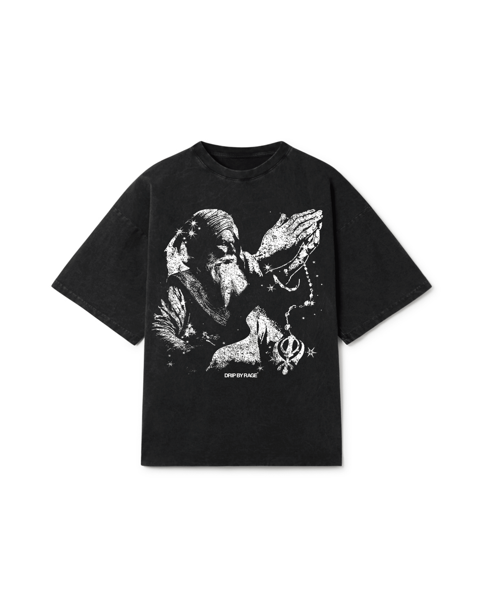 FAITH OVERSIZED FADED T-SHIRT - Drip by Rage