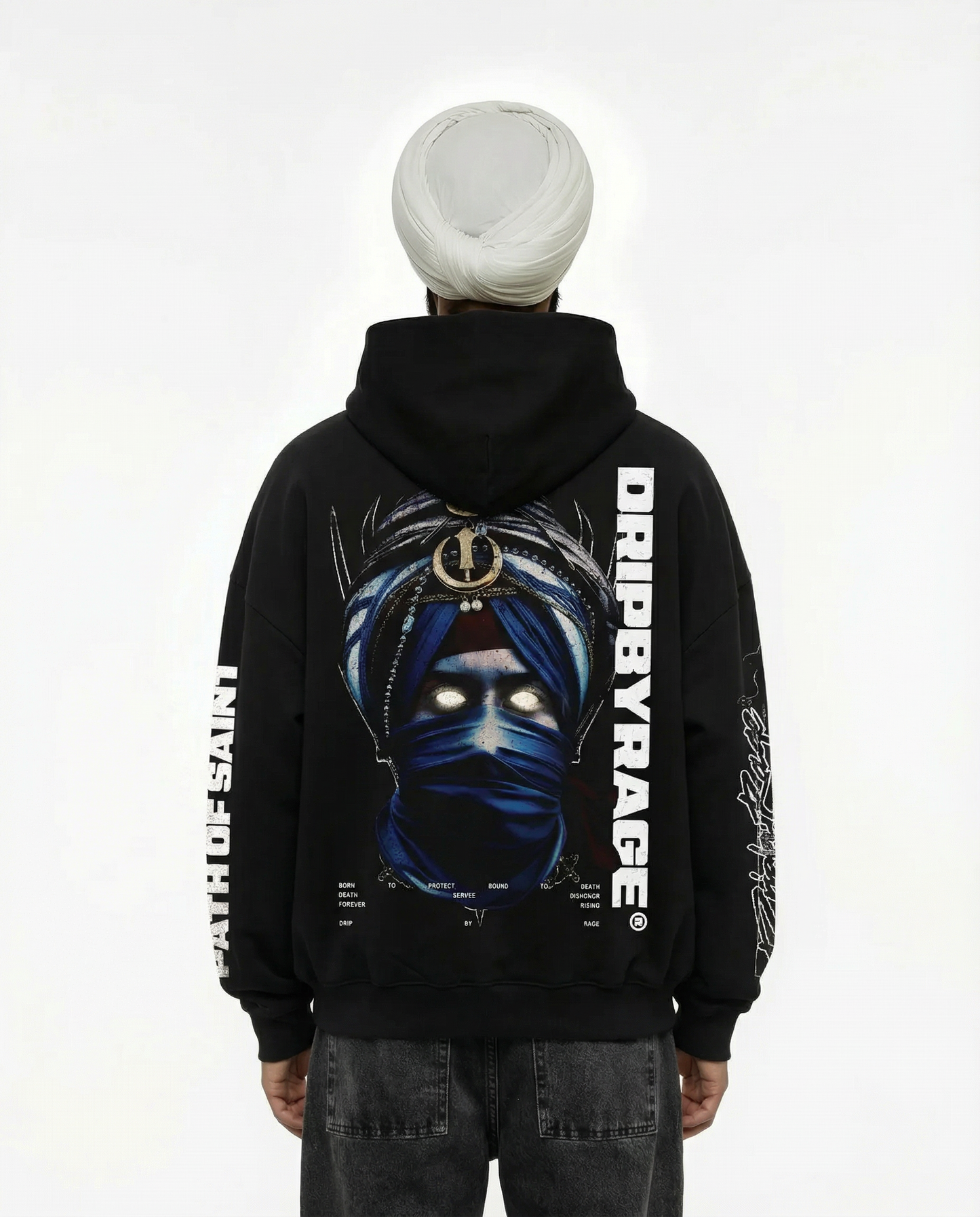 PATH OF SAINT SUN FADED BOXY HOODIE