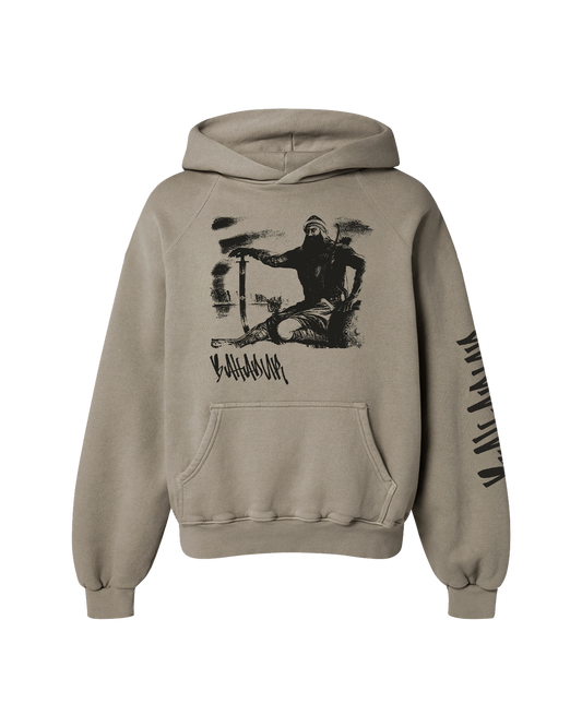 BAHADUR OVERSIZED FLEECE HOODIE CAMEL