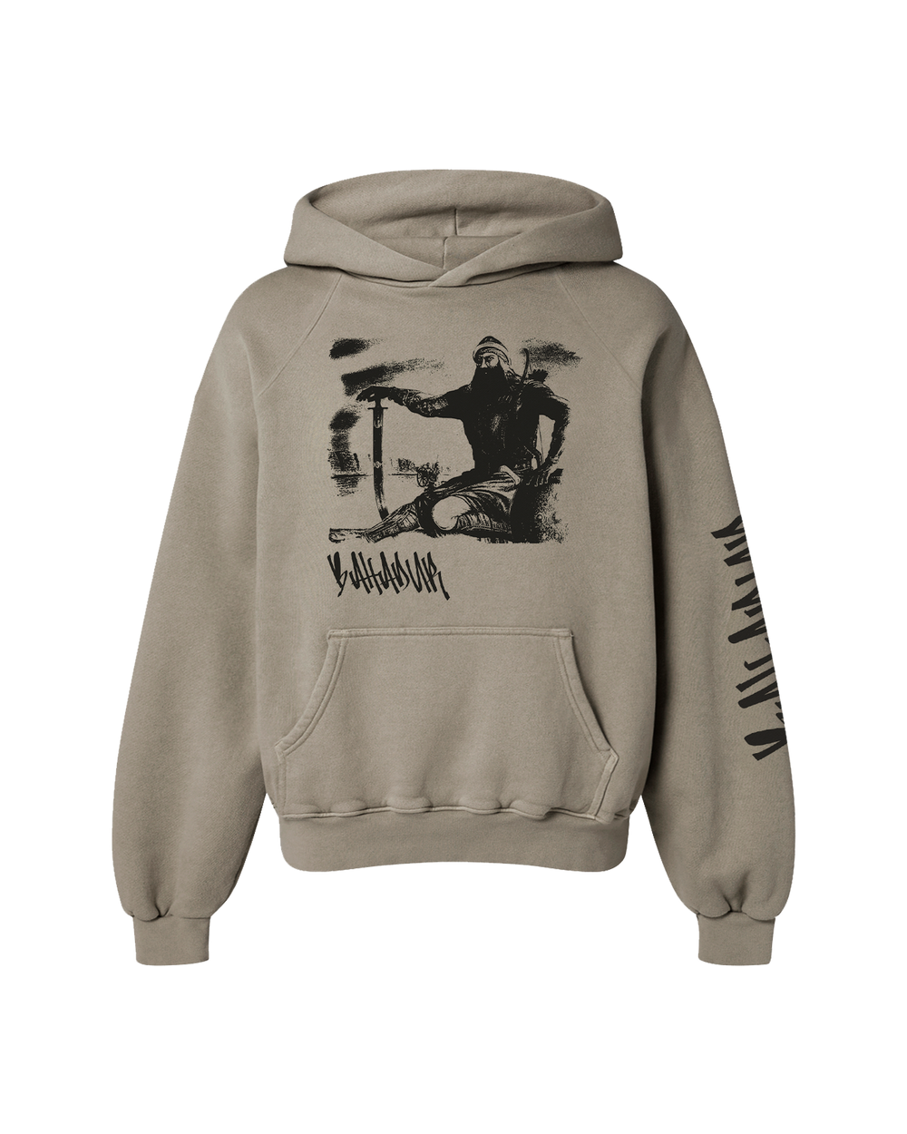 BAHADUR OVERSIZED FLEECE HOODIE CAMEL