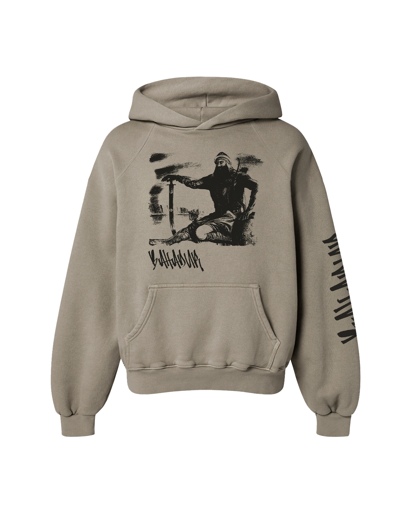 BAHADUR OVERSIZED FLEECE HOODIE CAMEL