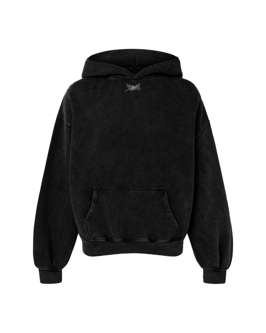 RAGE OVERSIZED HOODIE FADED BLACK