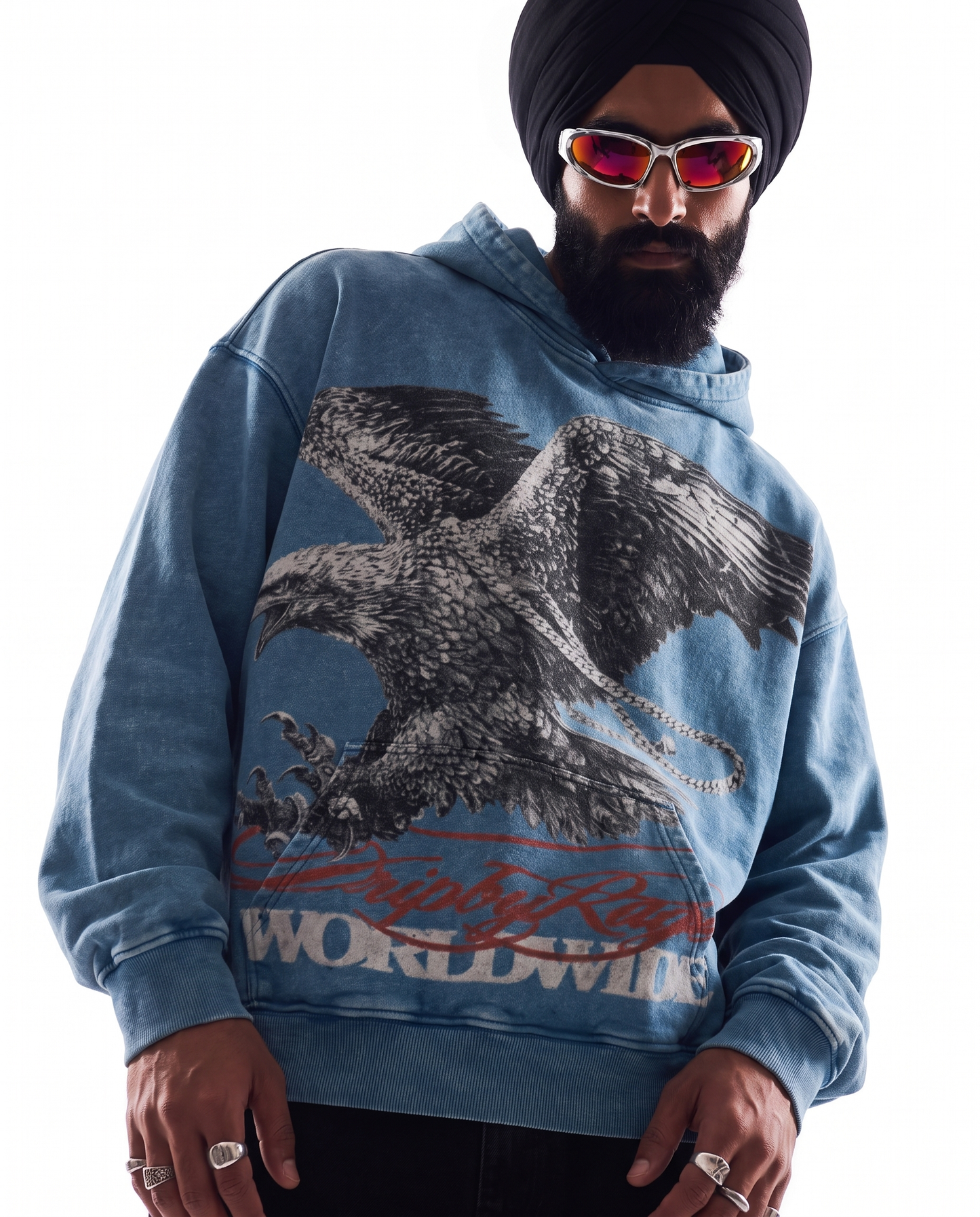 VVS BAAJ OVERSIZED WASHED HOODIE