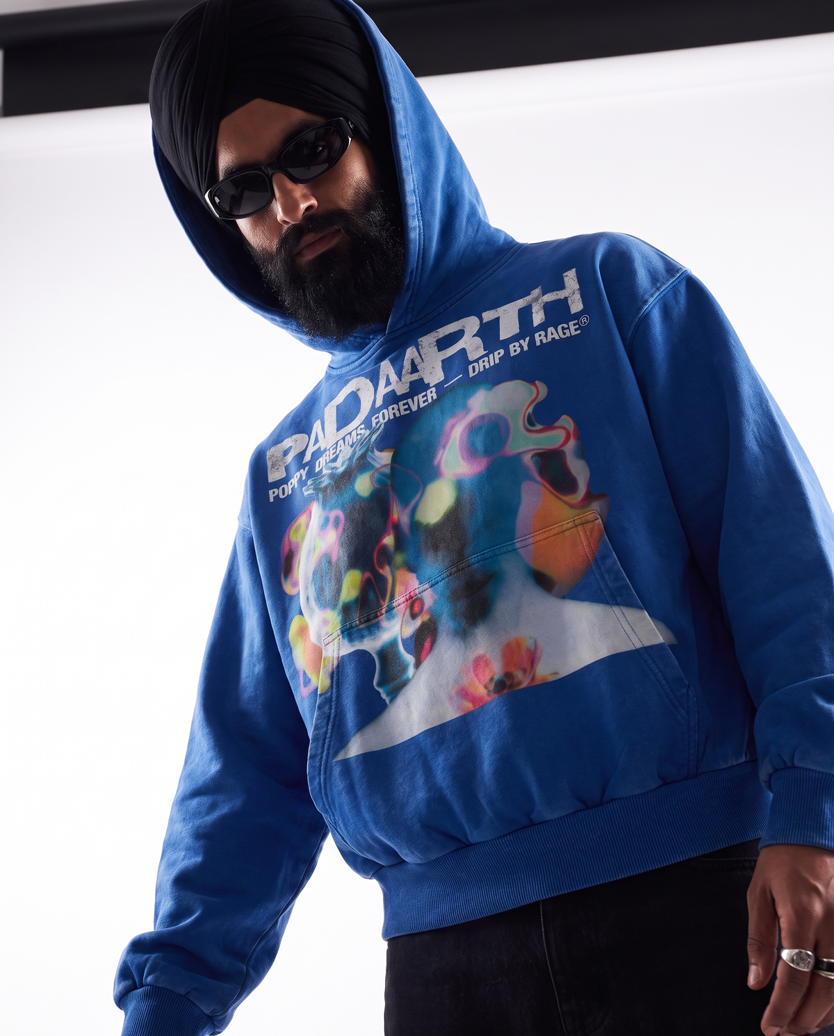 POPPY DREAMS BOXY WASHED HOODIE
