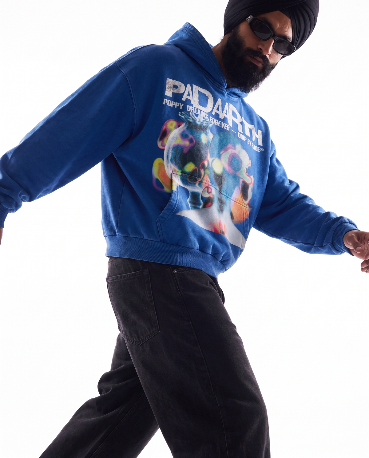 POPPY DREAMS BOXY WASHED HOODIE