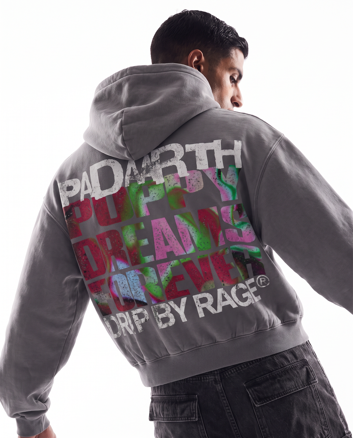 POPPY DREAMS BOXY WASHED HOODIE