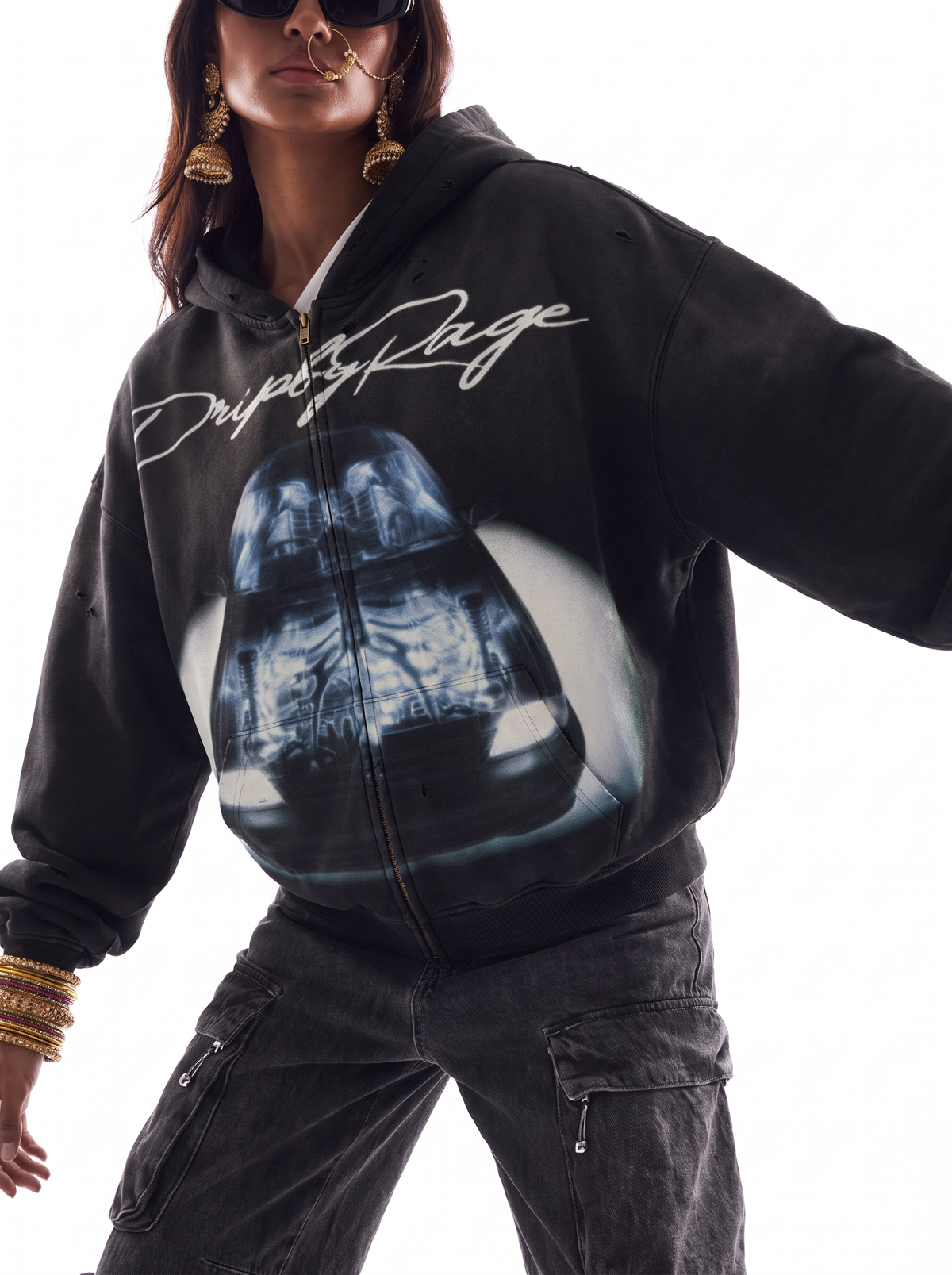 DEALER 800 DISTRESSED HOODIE