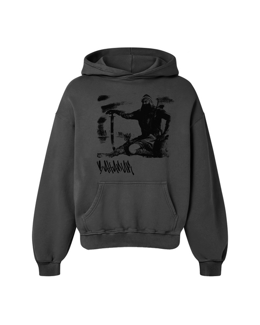 BAHADUR OVERSIZED GREY HOODIE