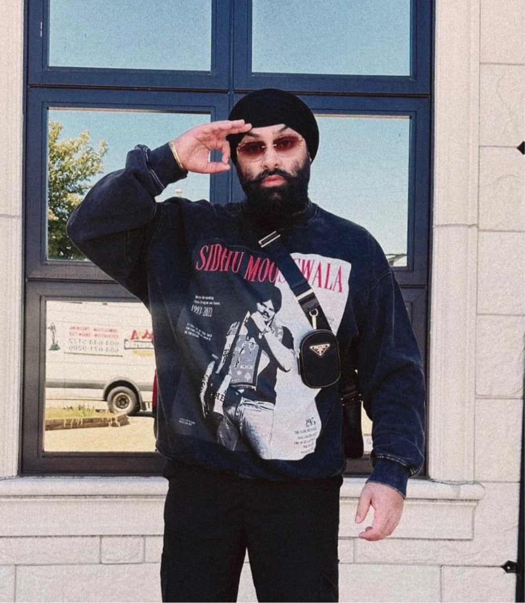 SIDHU X SCARFACE OVERSIZED FADED SWEATSHIRT