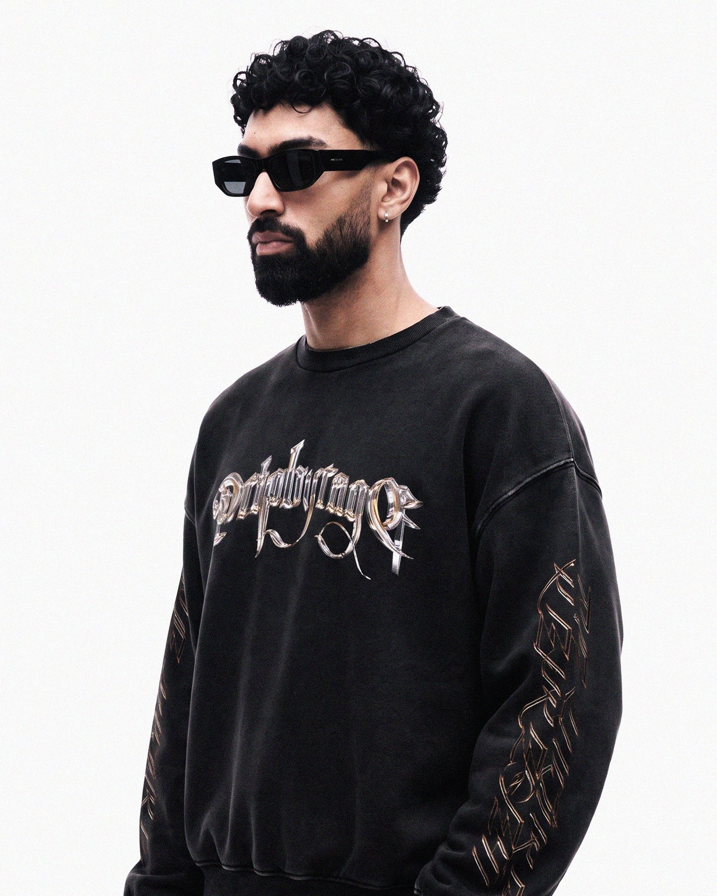 CHROME DRIP OVERSIZED FADED SWEATSHIRT Drip by Rage
