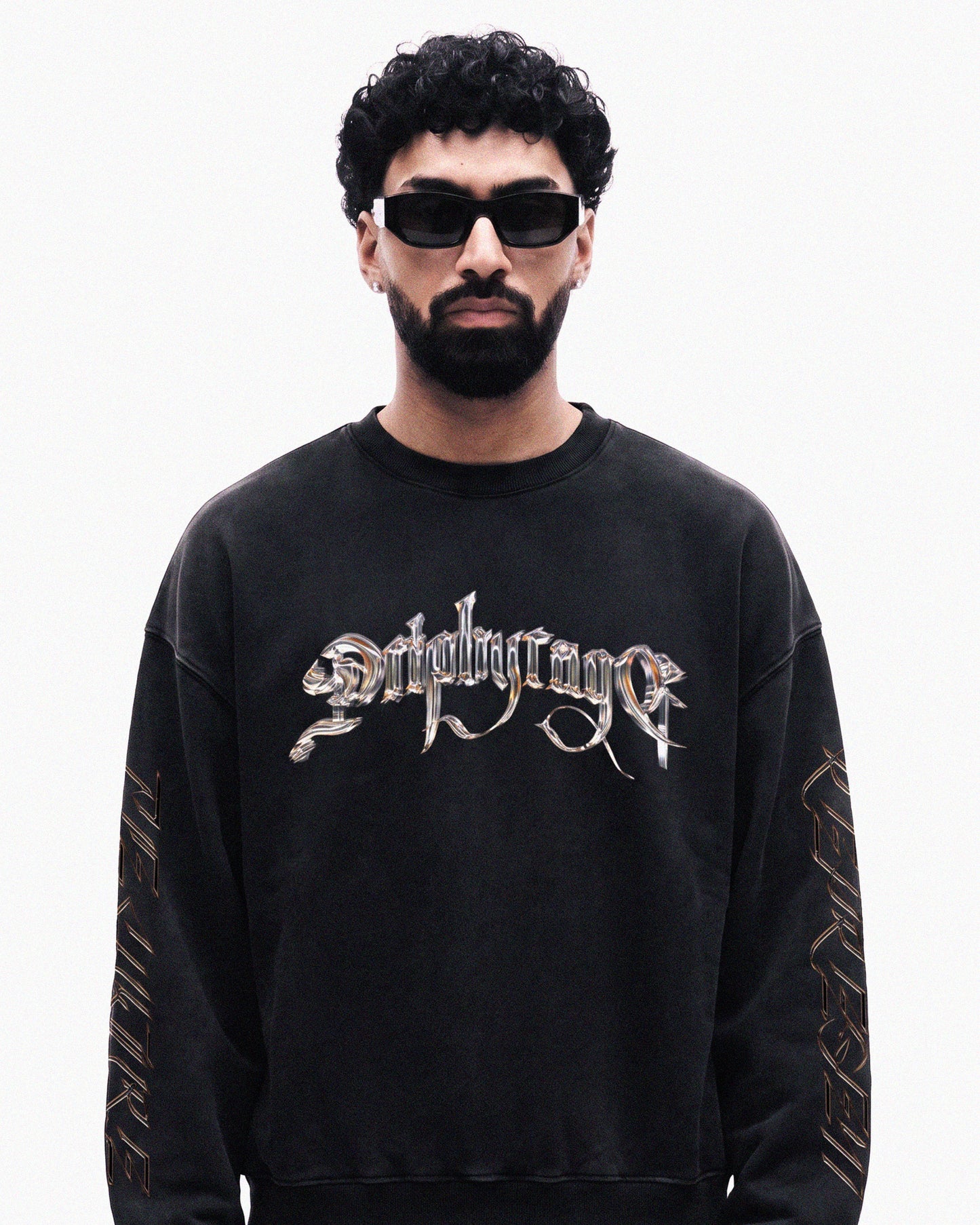 CHROME DRIP OVERSIZED FADED SWEATSHIRT Drip by Rage