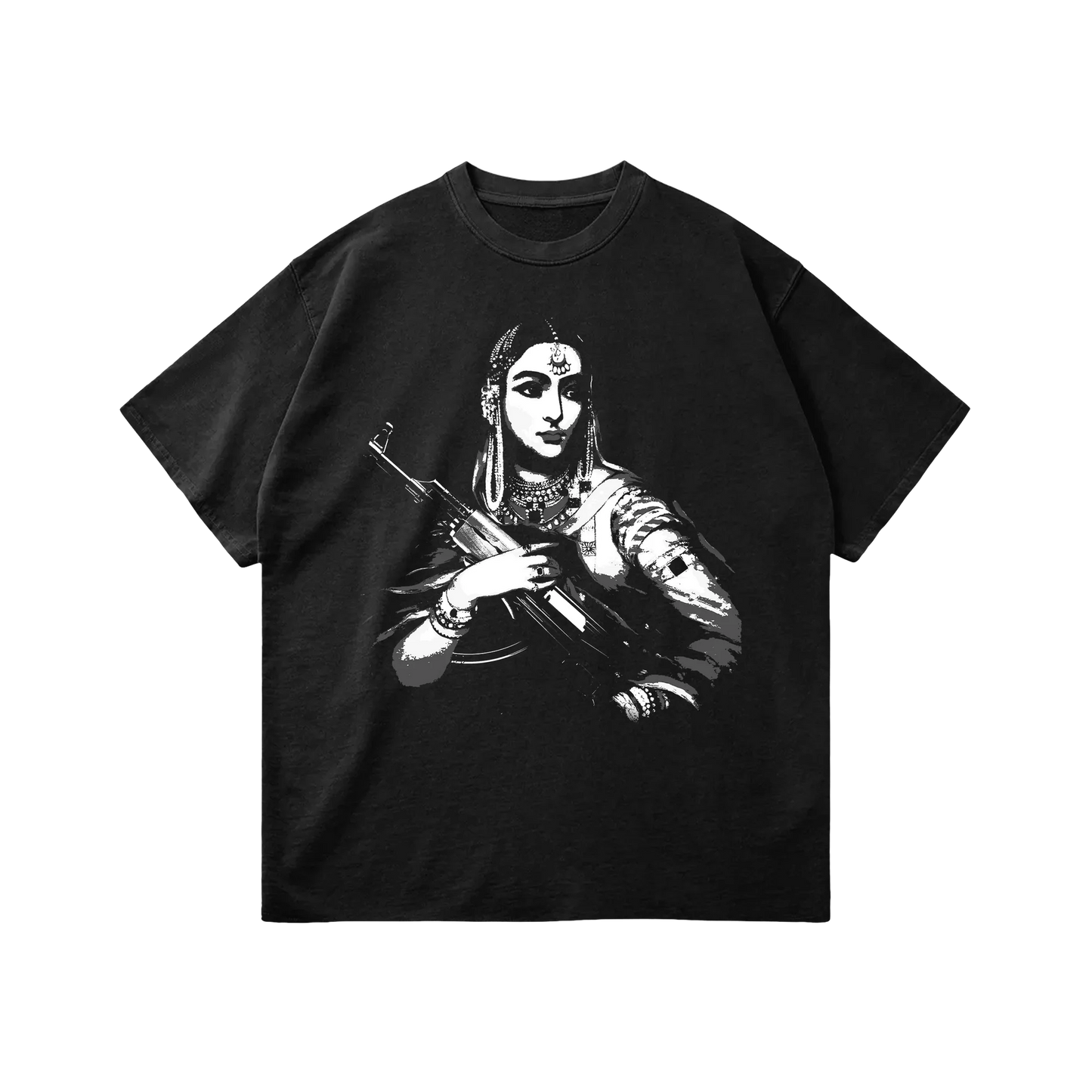 GANGSTER QUEEN OVERSIZED FADED T-SHIRT