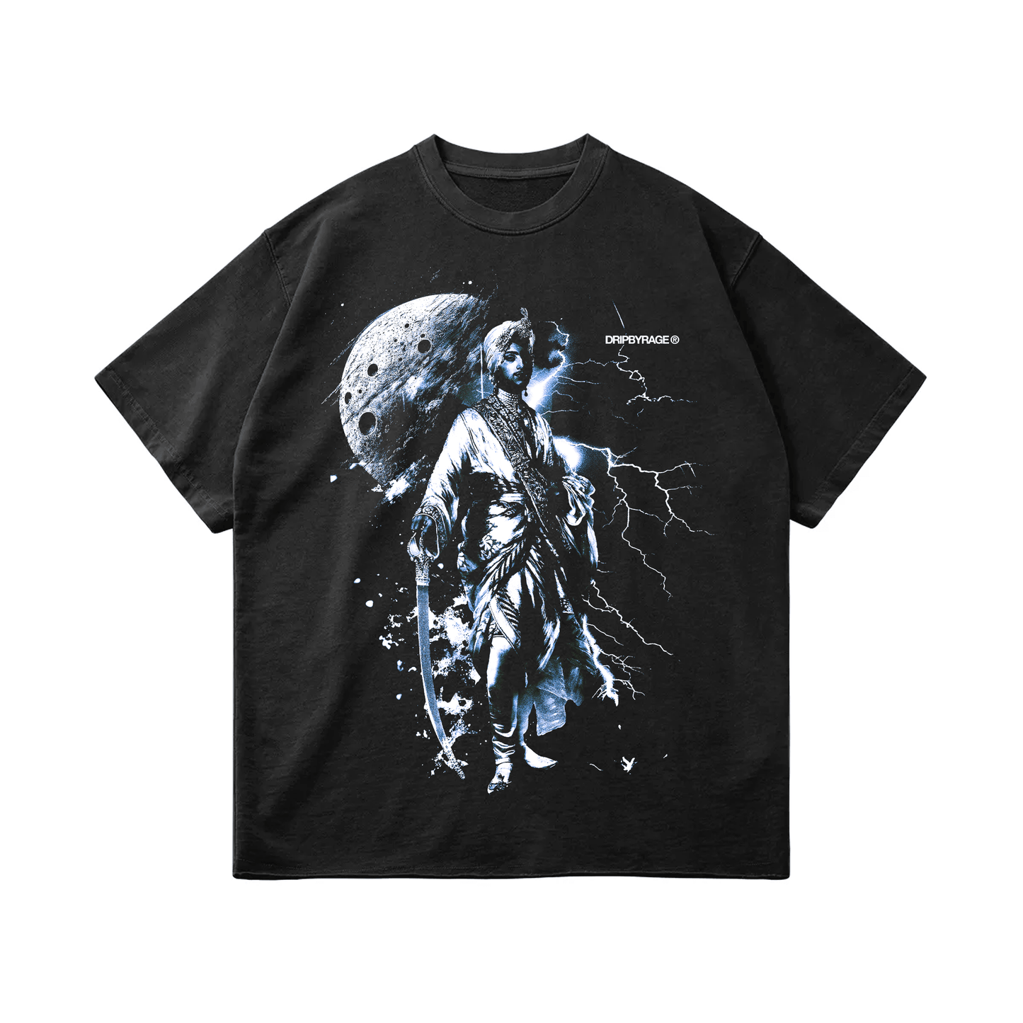 MOONLIGHT OVERSIZED FADED T-SHIRT - Drip by Rage