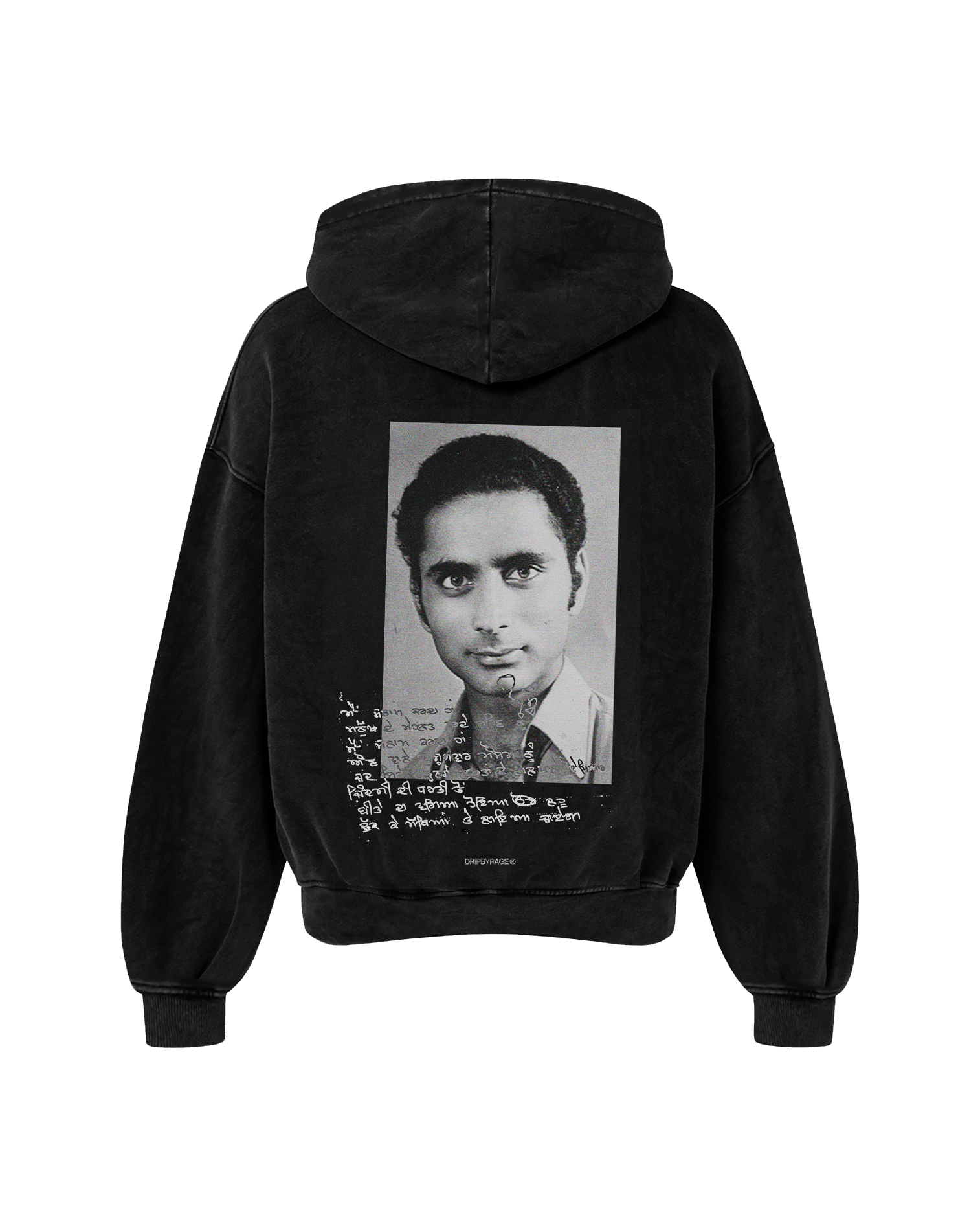 PASH OVERSIZED FADED HOODIE BLACK - Drip by Rage