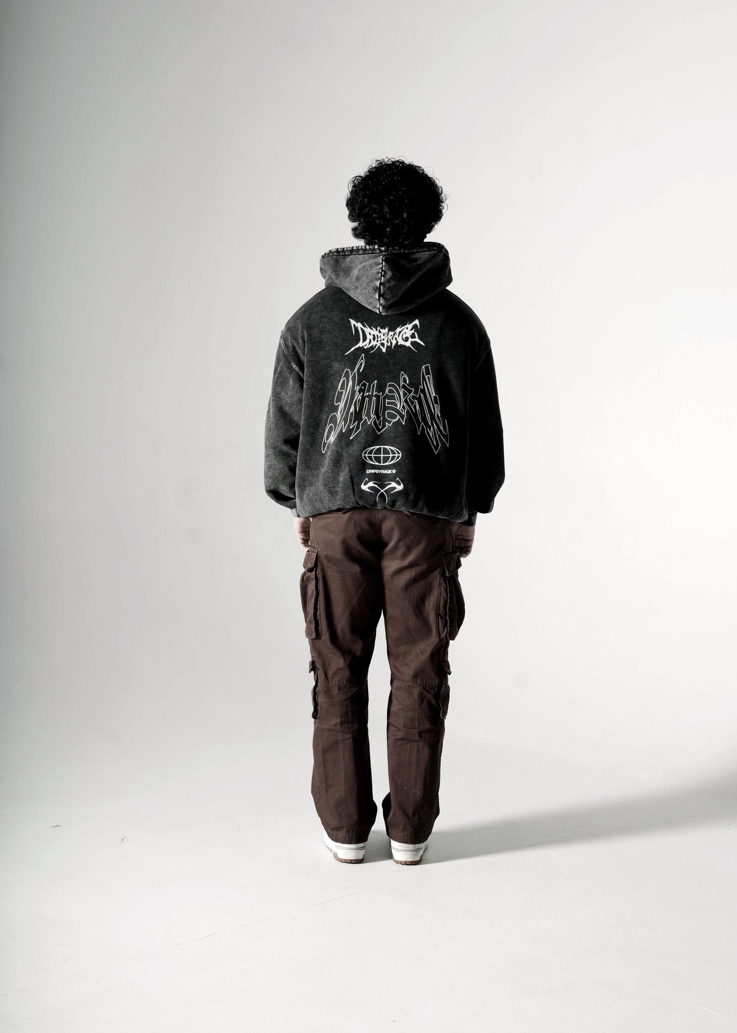 RAGE RACING OVERSIZED FADED HOODIE