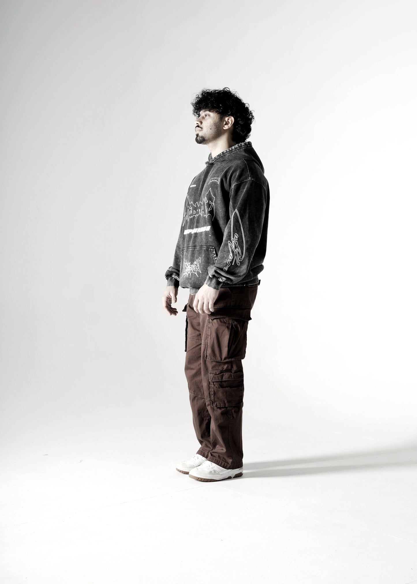 RAGE RACING OVERSIZED FADED HOODIE