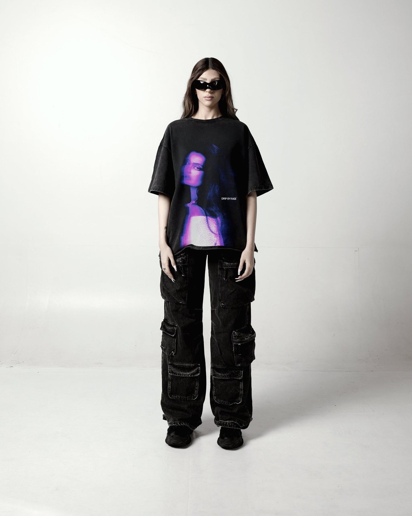 REKHA FADED T-SHIRT - Drip by Rage