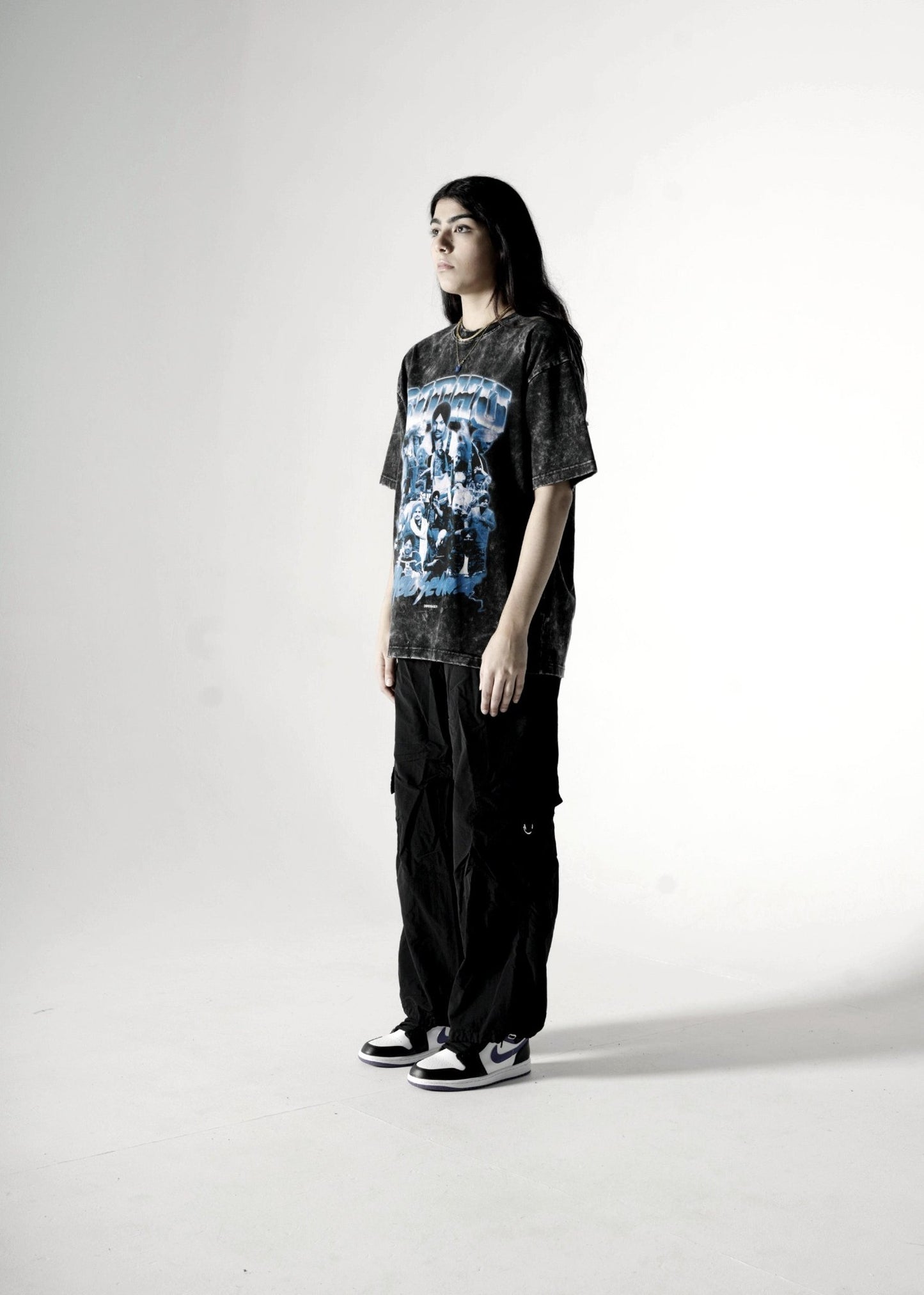 SIDHU VINTAGE OVERSIZED DESTROYED T-SHIRT BLACK - Drip by Rage