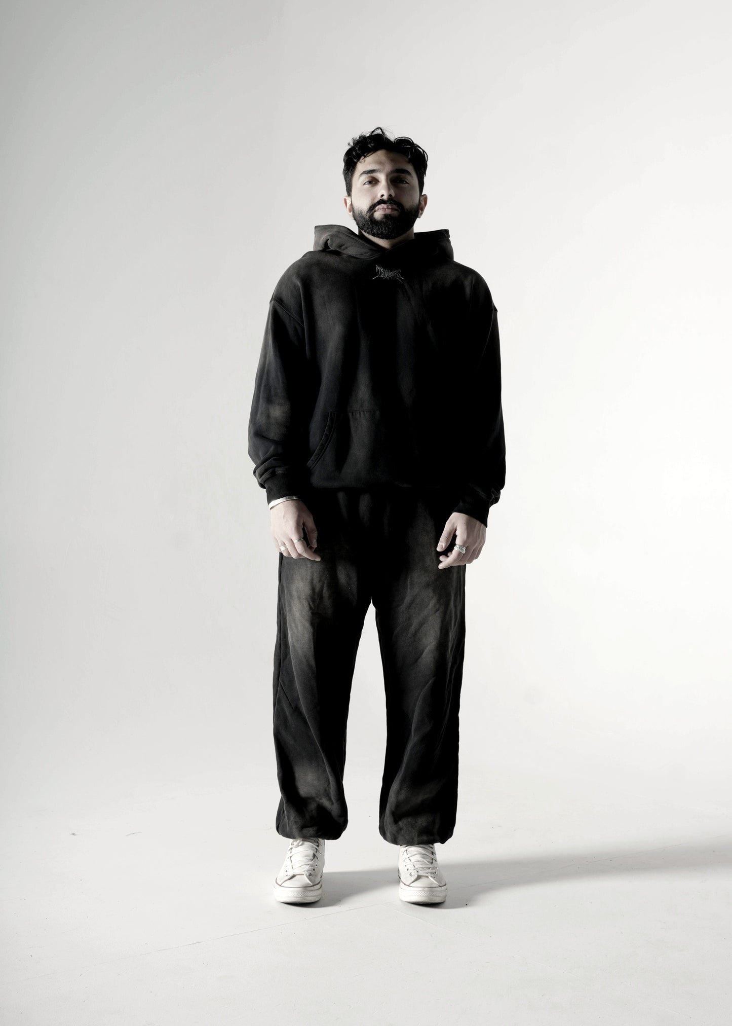 SMOKY BLACK FADED OVERSIZED PREMIUM HOODIE