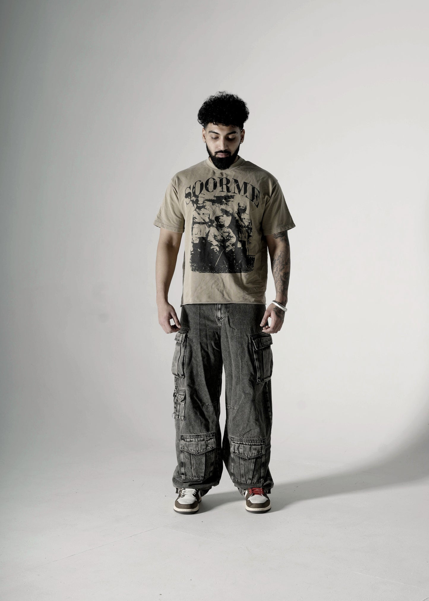 SOORME OVERSIZED T-SHIRT KHAKHI