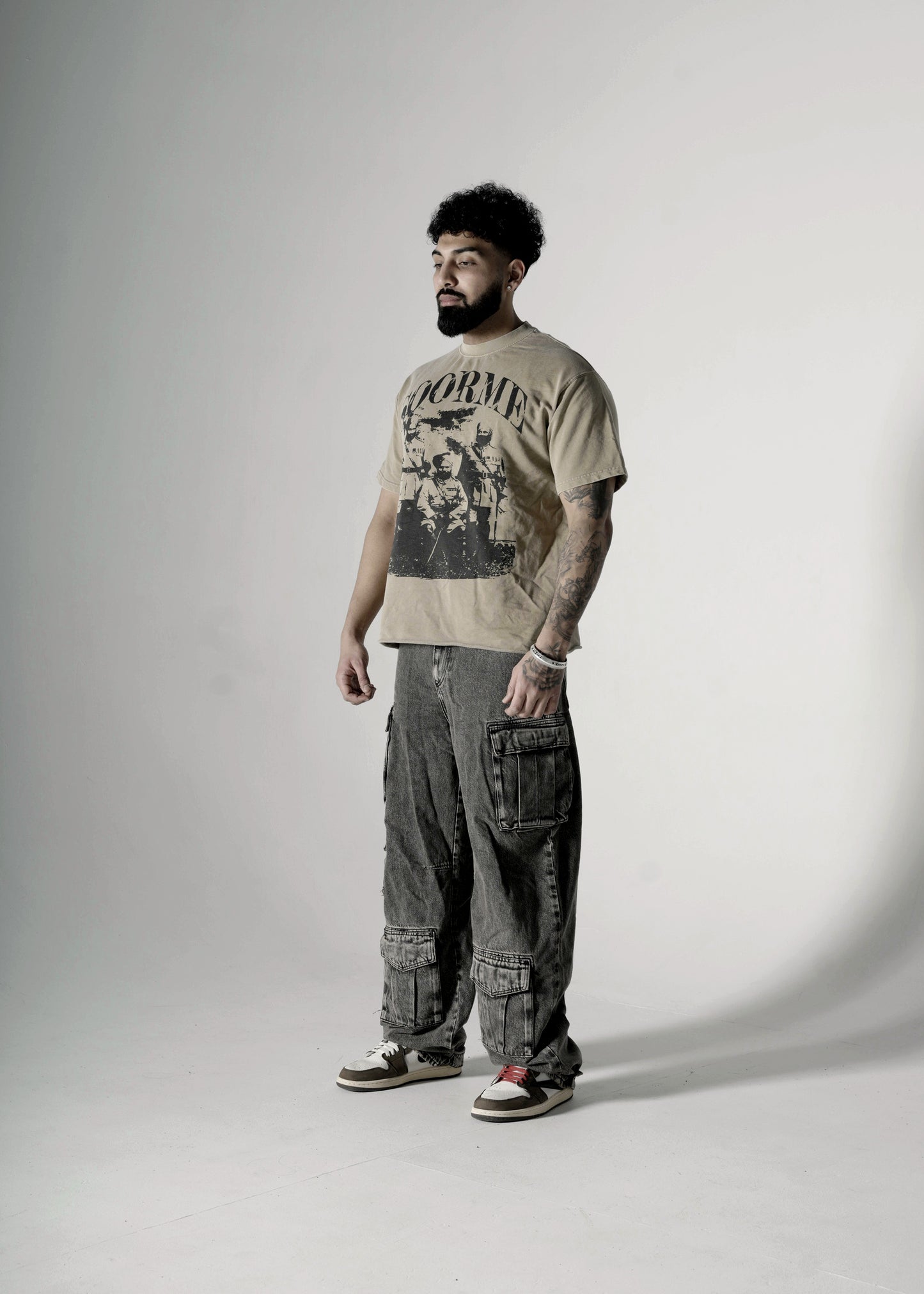 SOORME OVERSIZED T-SHIRT KHAKHI