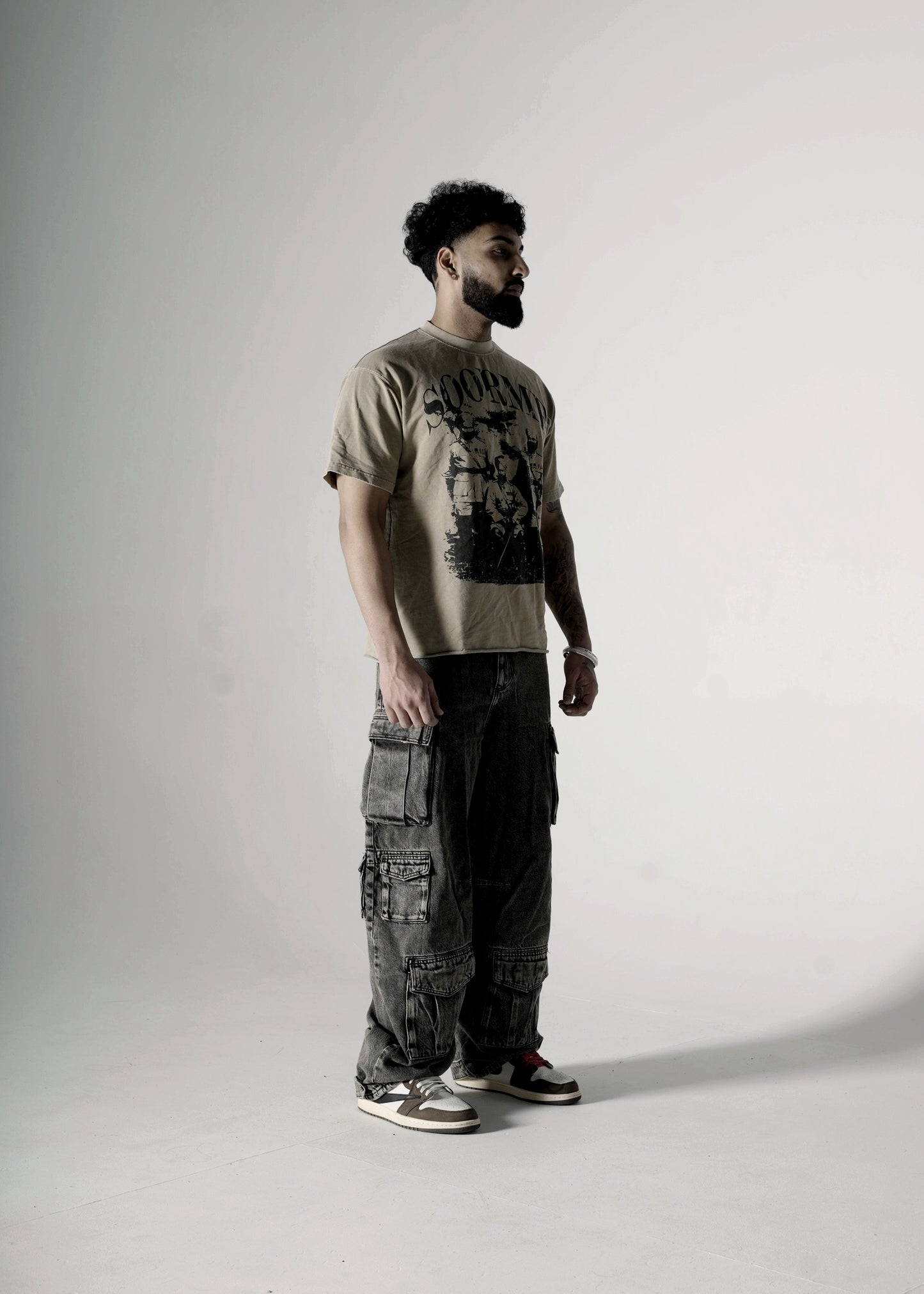 SOORME OVERSIZED T-SHIRT KHAKHI