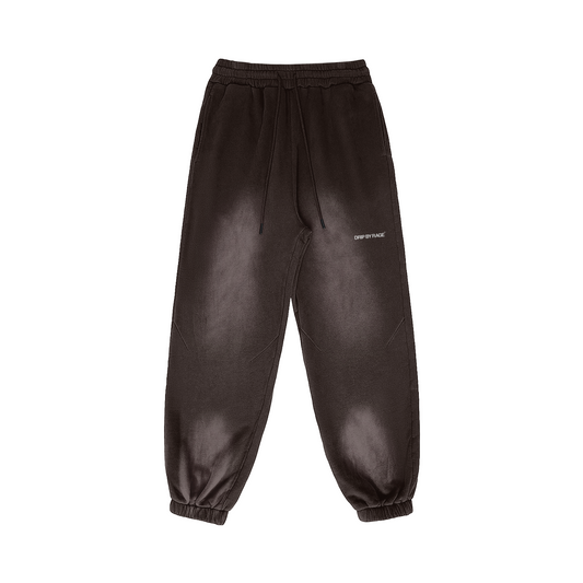 BROWN FADED OVERSIZED PREMIUM SWEATPANTS